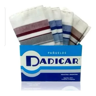 Pack X 12 Pañuelos Dadicar Algodon 40x40(2cajitas De 6unid)