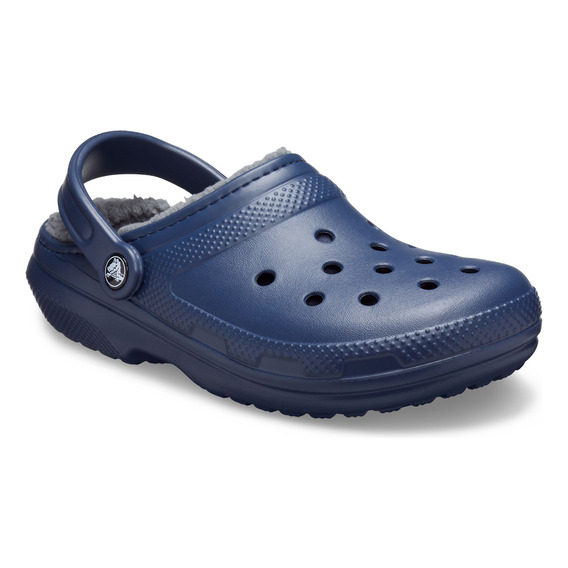 Zuecos Unisex Crocs Classic Lined Clog  Navy/charcoal