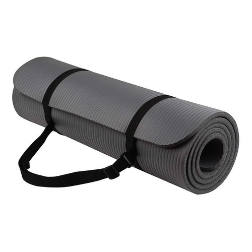 Tapete Para Yoga Extragrueso Balancefrom 12 Mm ( Colores ) Color Gris