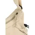 Bandolera Canva Modelo Mykonos De Nylon Con Bolsillo 30553 Crema Lisa