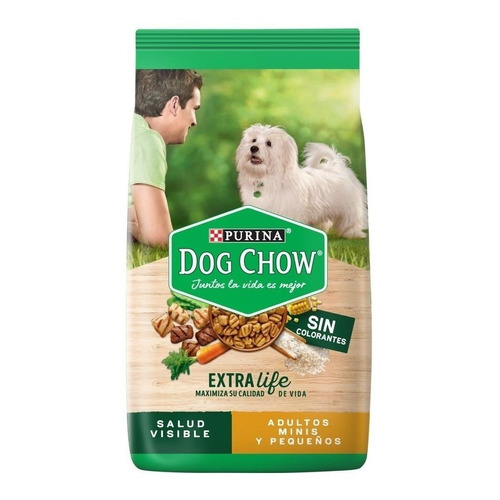 Alimento Dog Chow Salud Visible Sin Colorantes para perro adulto de raza mini y pequeña sabor mix en bolsa de 8 kg