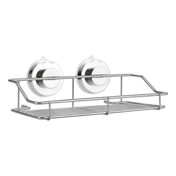 Organizador Estante C/ventosa A Pared Acero Inox Baño Cocina