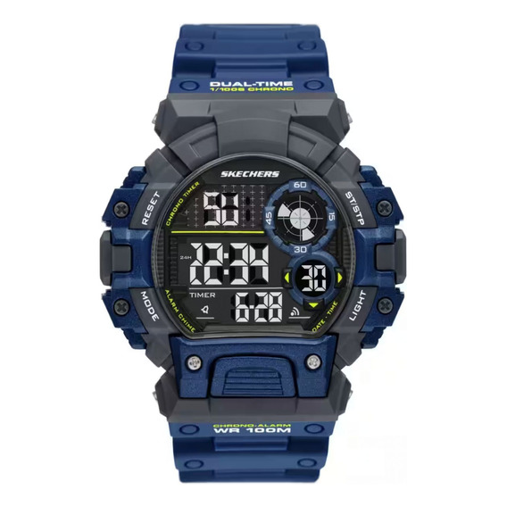 Reloj Para Hombre Skechers Evanston Sr1158 Azul