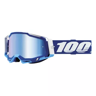 Óculos 100% Racecraft 2 Azul Lente Espelhada