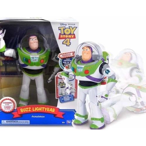 Buzz Lightyear Animatrónico 65frases Toy Story 4 Cae Con Voz