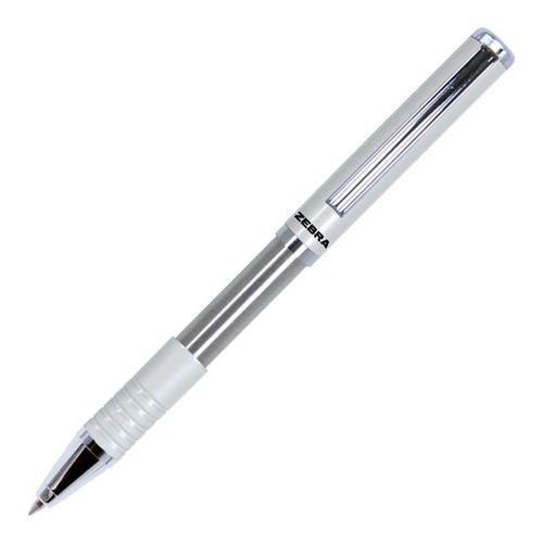 Bolígrafo Deslizable Pluma Slide Pen Punto Mediano Zebra. Color de la tinta Negro Color del exterior Blanco