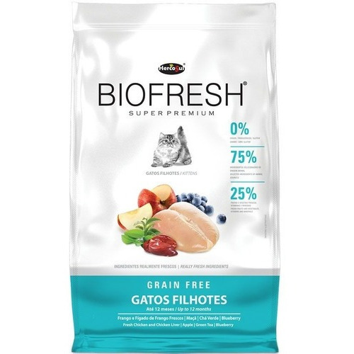 Alimento Biofresh Super Premium para gato de temprana edad sabor carne, frutas y vegetales en bolsa de 1.5kg