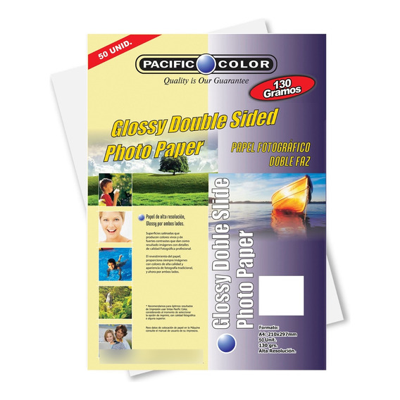 Papel Fotográfico Glossy Doble Faz/pcphoto130ds