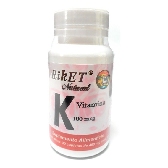 Vitamina K Riket Natural 30 Capletas Sabor Sin Sabor