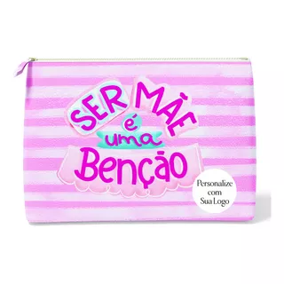 Kit 10 Necessaire Bolsinha Personalizada Com Nome Floral