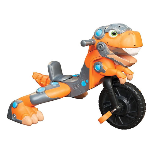 Triciclo Dino Mordedor Sonidos De T-rex Little Tikes Cd Color Naranja