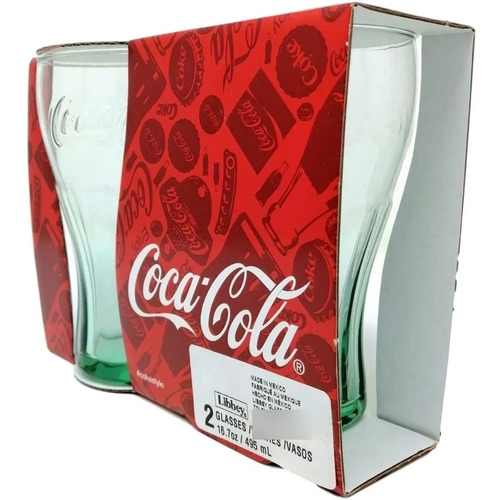Juego De Vasos Coca Cola De Vidrio Coleccionables 