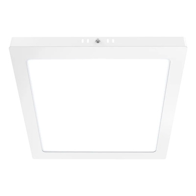 Pack X5 Plafon Panel Led 24w Luz Fria Cuadrado Blanco Blanco