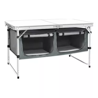 Mesa De Camping Con 2 Cajones De Almacenamiento Plegable Santu Home & Deco