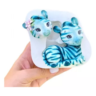 Molde De Silicone Zebra Do Safari Grande