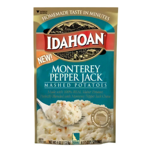 Idahoan Monterey Pepper Jack Mashed Potatoes Puré Papa 113g