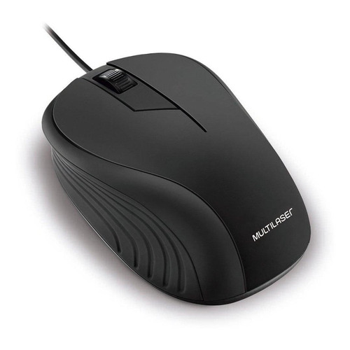 Mouse Multilaser  Ergonômico Preto MO222 Office MO222 negro