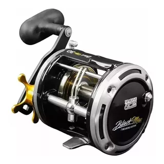 Reel Rotativo Marine Sports Black Max 50 Derecho Color Negro