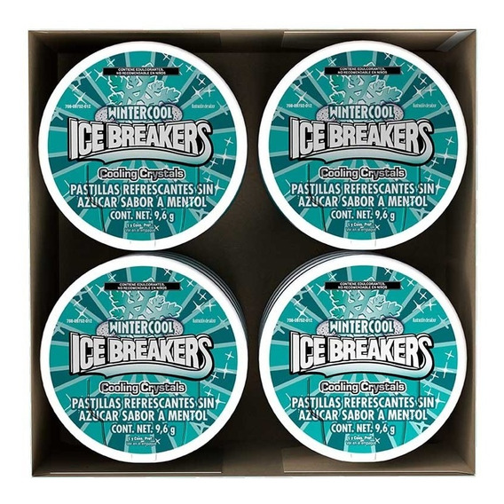 Pastillas Ice Breakers Wintercool 9.6g Pack 12 Piezas