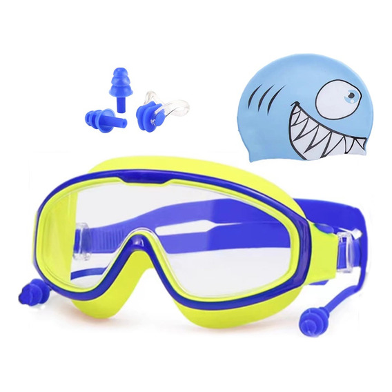 Gafas Goggles Natación Para Niños Antivaho Protección 4 En 1