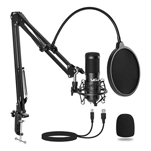 Vegue Kit De Micrófono Usb, Streaming Podcast Pc Condenser C
