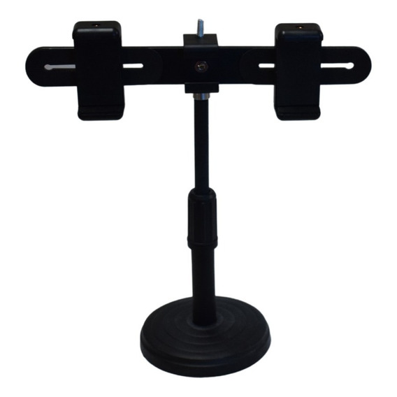 Base Tripode Para Aro Led Doble Soporte Para Celular