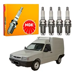  Jogo Velas Ngk Fiat Fiorino 1.5 1997 A 2002