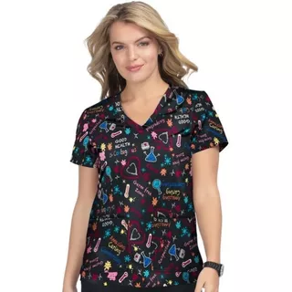 Polera Clínica Mujer Estampada 384pr-gfz Koi