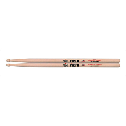 Vic Firth 5bpg Baquetas 5b Punta De Madera Batería Percusión Color Natural