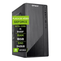 Computador Fácil Intel Core I5 9400f 16gb Geforce Ssd 240gb no Mercado Livre com oferta e cupom de desconto