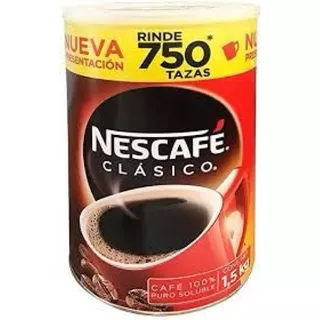 Nescafe Clásico Bote 1.5kg Café 100% Puro Soluble