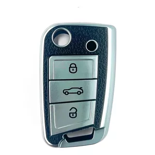  Funda Protector Tpu Control Llave Navaja Volkswagen 3 Botón