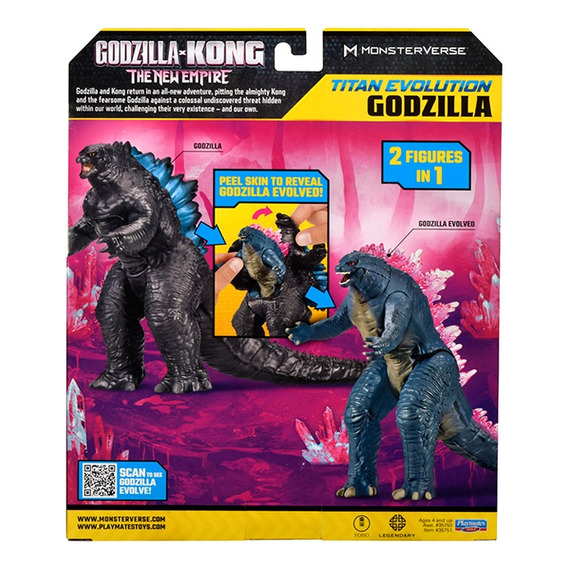 Godzilla X Kong Titan Evolution Deluxe Monsterverse 7in