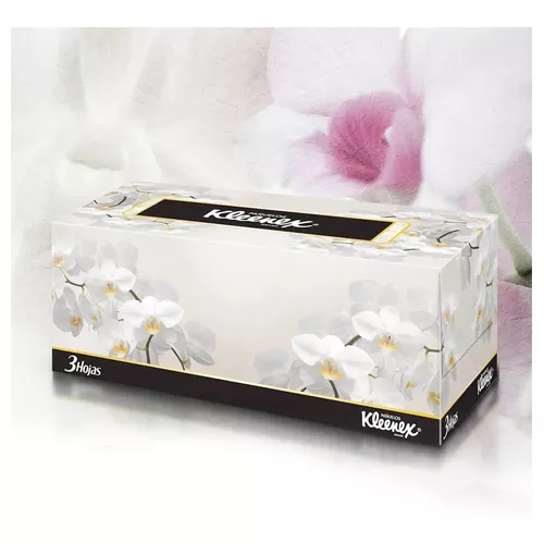 Caja De Pañuelos Desechables Kleenex Triple Hoja 100uds