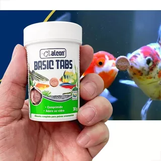 Ração Basic Tabs Para Peixes Ornamentais Alcon 30g