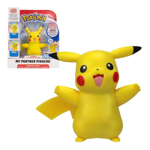 Pokémon Muñeco Figura Pikachu Con Sonido Y Movimiento