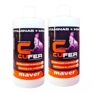 Cufer 1 Litro Para Aves & Vitaminas Para Gallos & Lab. Maver