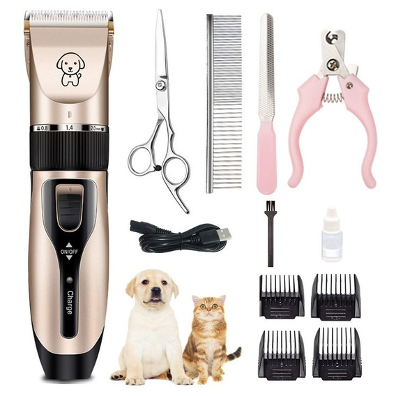 Kit De Máquina Rasuradora Cortadora Pelo Para Perros Y Gatos