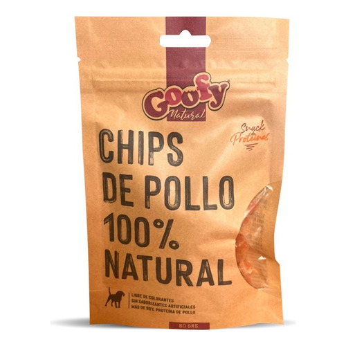 Snack Natural Goofy Perros Chips De Pollo 60gr