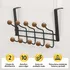 Perchero para puerta organizador Moderno Acero y puntas madera percha ropa 10 Ganchos Imback