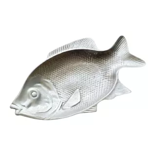 Bandeja Grande Porções Modelo Peixe Aluminio Restaurante
