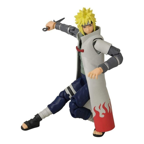 Figura Namikaze Minato Naruto 16cm Articulable Y Accesorios