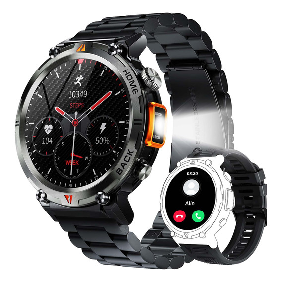 Smartwatch Ke3 3atm Impermeable Hombre Reloj Deportivo