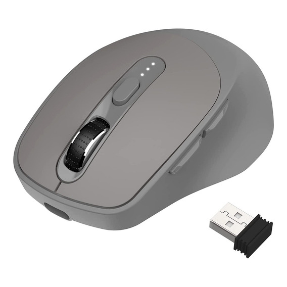 Free Wolf X7 Mouse Inalámbrico Silencioso Ergonómico Mouse Bluetooth/2.4g Modos Dual Para Oficina Gaming Ratón Recargable Y Ergonómico Con Indicador De Batería Click Silencioso Para Pc/mac/tablet