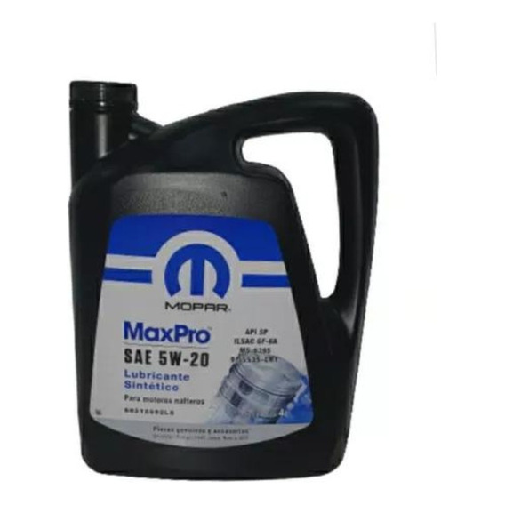 Aceite Mopar Max Pro 5w20 Dodge 4 Litros Original