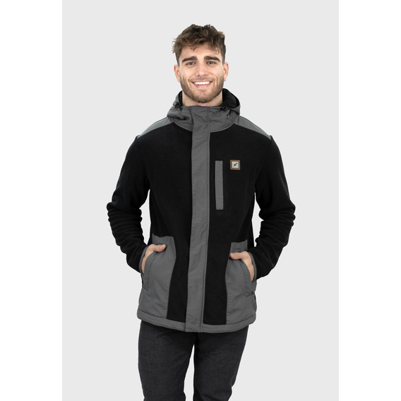 Chaqueta Polar Journey Black Hombre Falcone