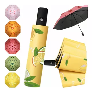 Paraguas De Lluvia Plegable Automático Resistente Sombrillas