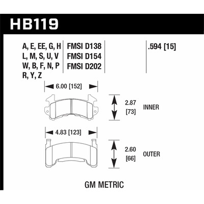 Hawk Performance Hb119m.594 Y El Disco De Freno