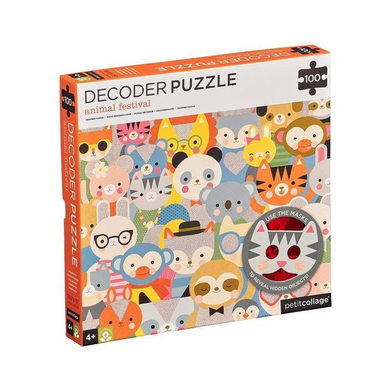 Puzzle 3d C/lentes Para Descubrir Cosas 24 Piezas - Animales