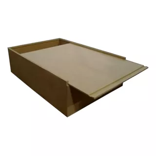 Caja Fibrofacil 20x35x10 Tapa Corrediza Vino O Botella X10un